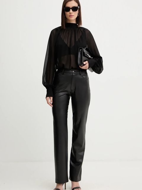 Guess bluzka AUDRINE damska kolor czarny wzorzysta W5BH84 W3022