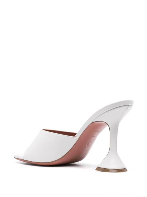 Amina Muaddi Lupita 95mm leather mules - White