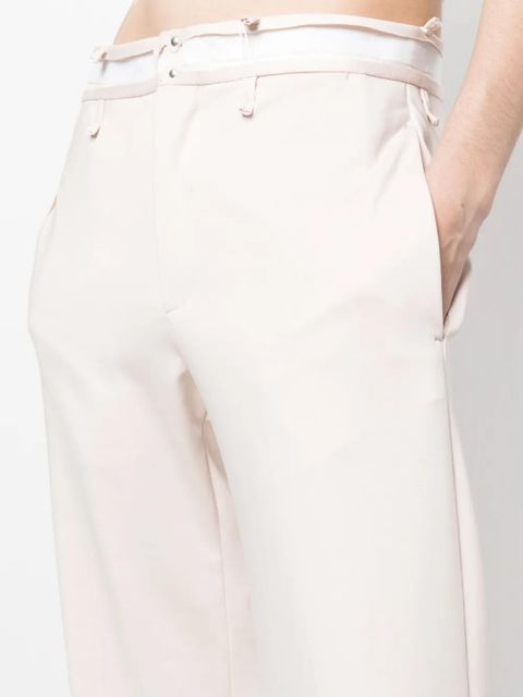MM6 Maison Margiela Deconstructed tailored trousers - Pink