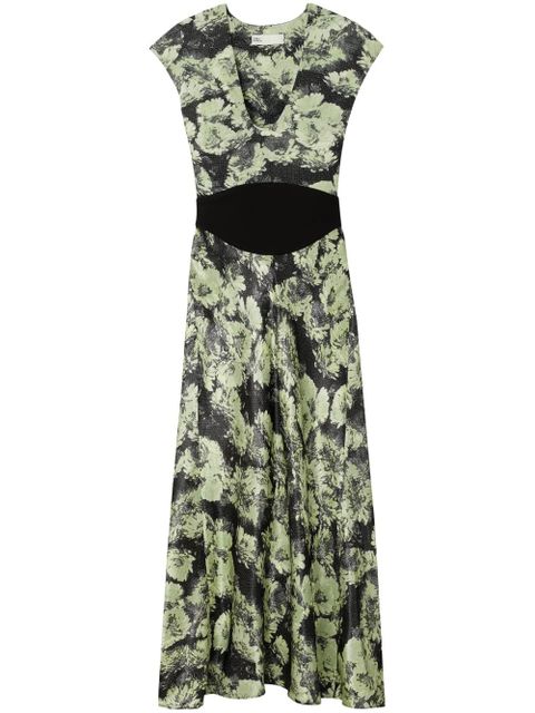 Tory Burch floral-print dress - Green - zdjęcie produktu nr 1