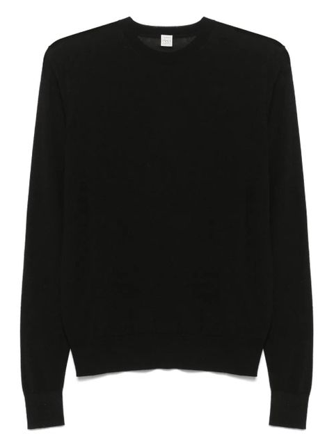 TOTEME crew-neck top - Black - zdjęcie produktu nr 1