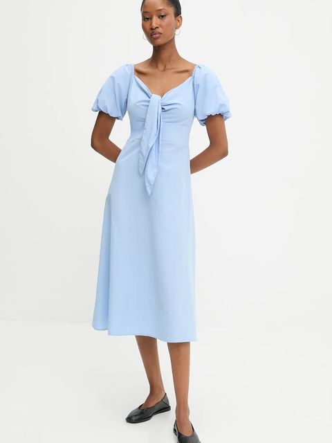 Answear.LAB sukienka kolor niebieski mini prosta - zdjęcie produktu nr 1