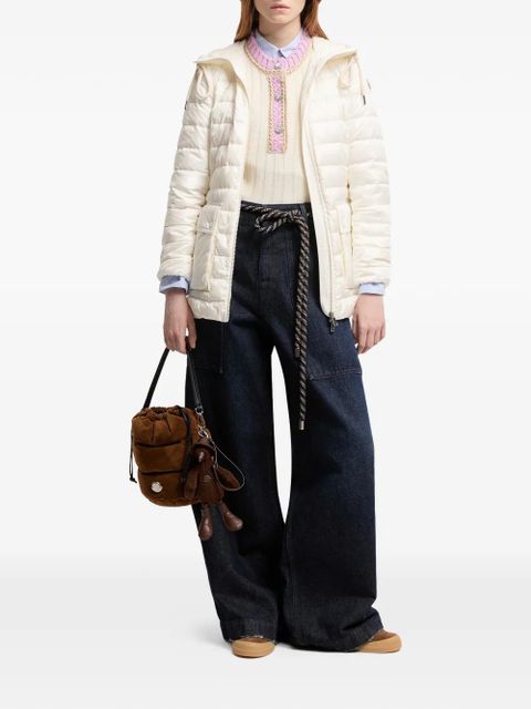 Moncler hooded quilted coat - Neutrals - zdjęcie produktu nr 2