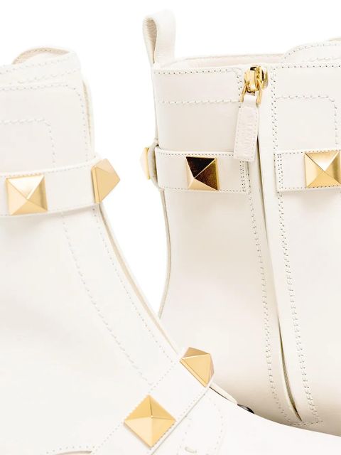 Valentino Garavani Roman Stud biker boots - White