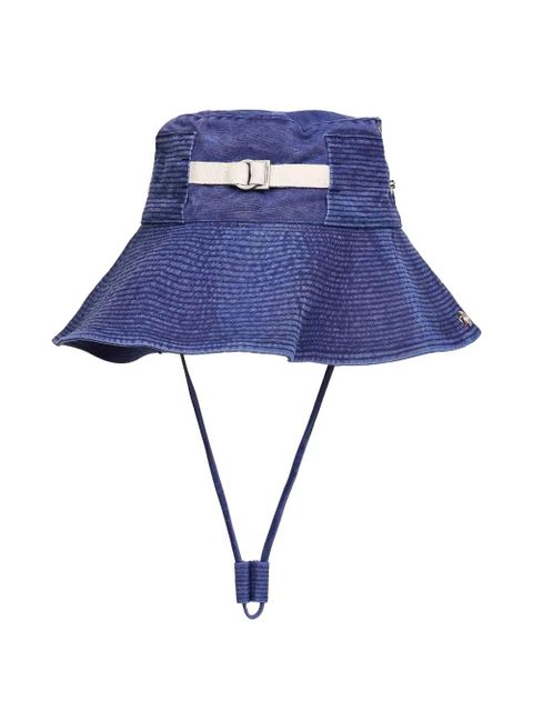 Jacquemus grosgrain denim hat - Blue - zdjęcie produktu nr 1