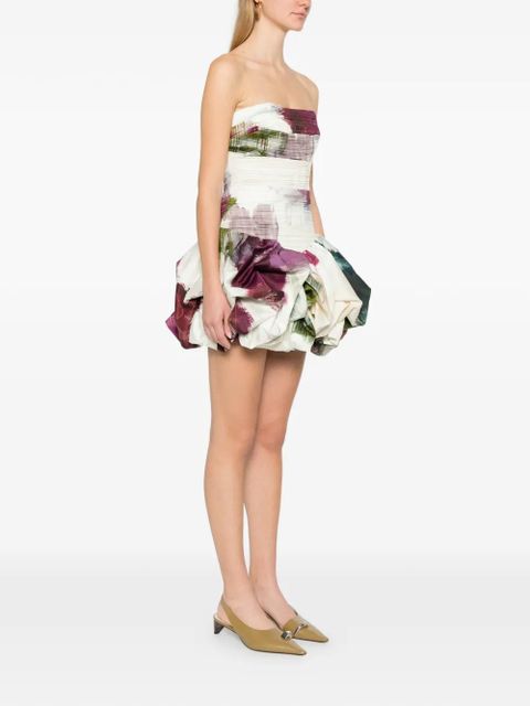 Aje Violette bubble-hem mini dress - White