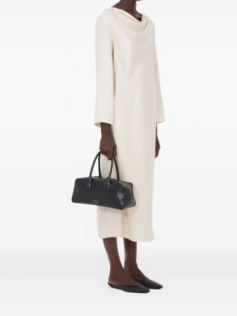 LouLou de Saison Zoya draped midi dress - Neutrals