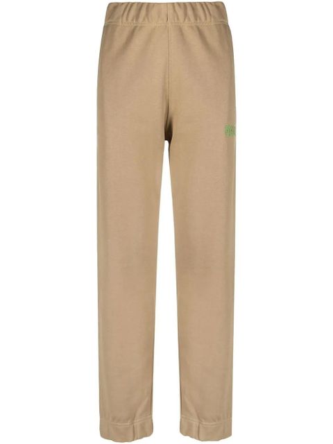 GANNI logo-embroidered track pants - Brown - zdjęcie produktu nr 1