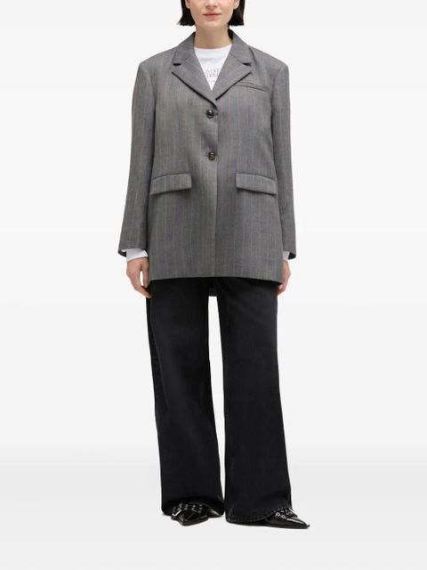 GANNI pinstripe blazer - Grey - zdjęcie produktu nr 2