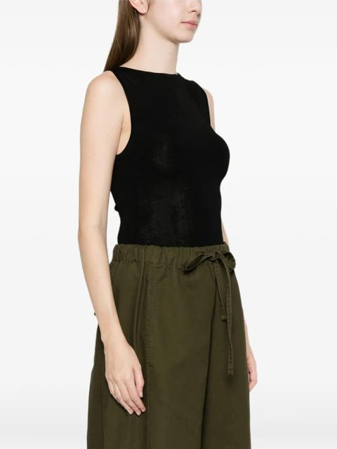 ENTIRE STUDIOS round-neck sleeveless tank top - Black