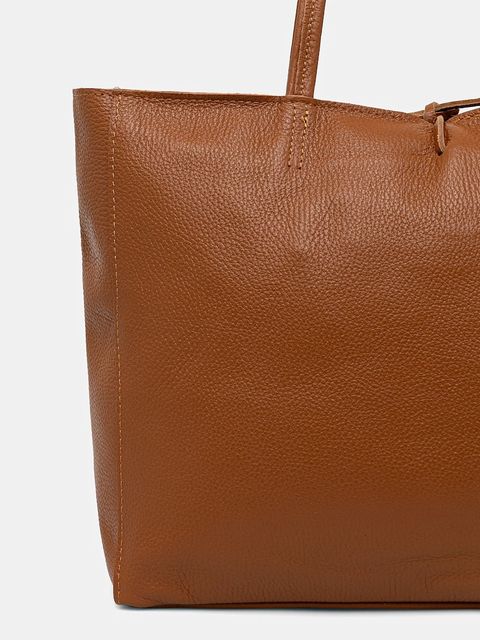 Answear.LAB torebka skórzana kolor brązowy - zdjęcie produktu nr 2