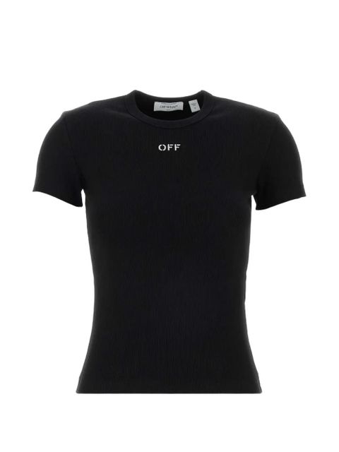 Off-White stretchy T-shirt - Black - zdjęcie produktu nr 1