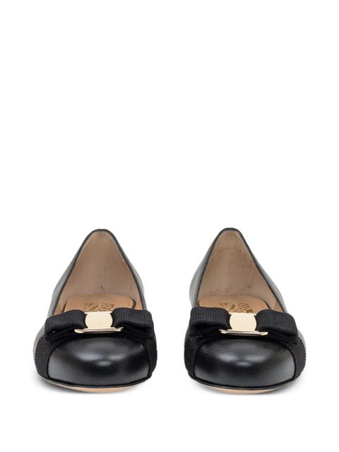 Ferragamo Varina bow-detail ballet flats - Black - zdjęcie produktu nr 2