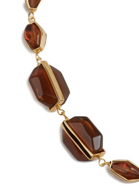 Jil Sander geometric-beads necklace - Gold - zdjęcie produktu nr 2
