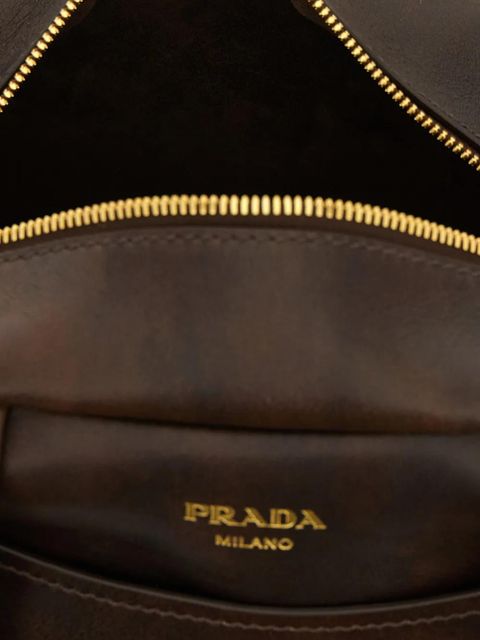 Prada Carry leather top handle mini bag - Brown