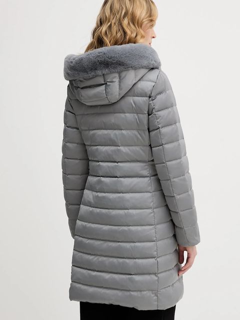 Geox kurtka puchowa BETTANIE kolor szary zimowa W5626H T3122