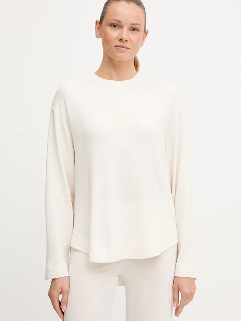 BOSS bluza lounge damska kolor beżowy gładka 50535769 - zdjęcie produktu nr 1