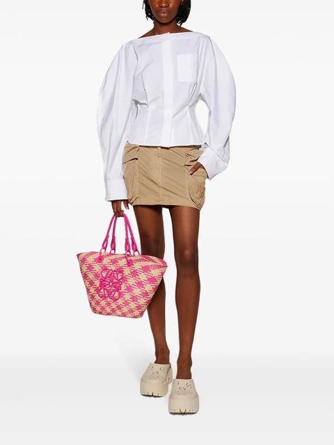 LOEWE x Paula's Ibiza medium Anagram Basket tote bag - Pink