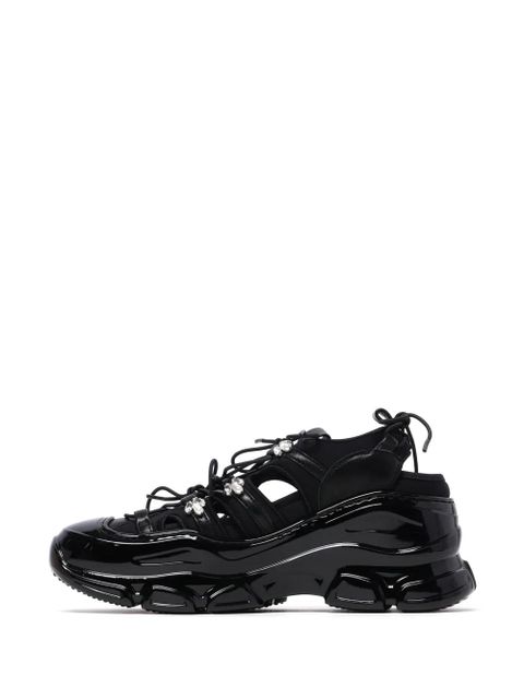 Simone Rocha Tracker cut-out sneakers - Black