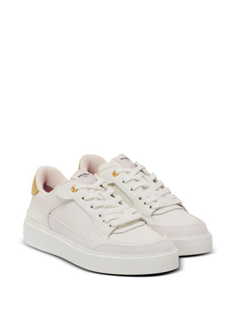 Balmain B-Court Flip leather sneakers - White - zdjęcie produktu nr 2