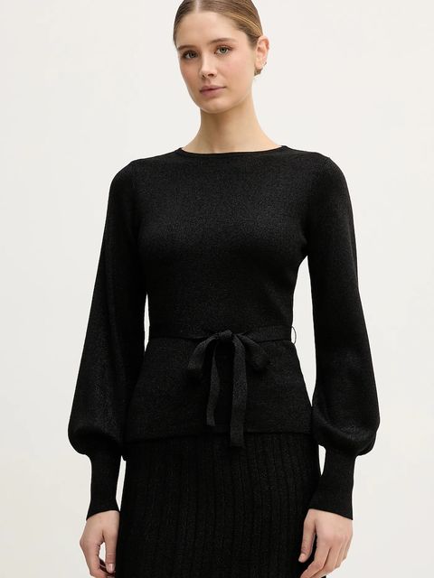 United Colors of Benetton sweter damski kolor czarny lekki 1EZSD10EY - zdjęcie produktu nr 1