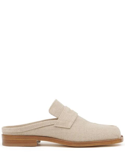 Maison Margiela Tabi City Loafer linen mules - Neutrals - zdjęcie produktu nr 1