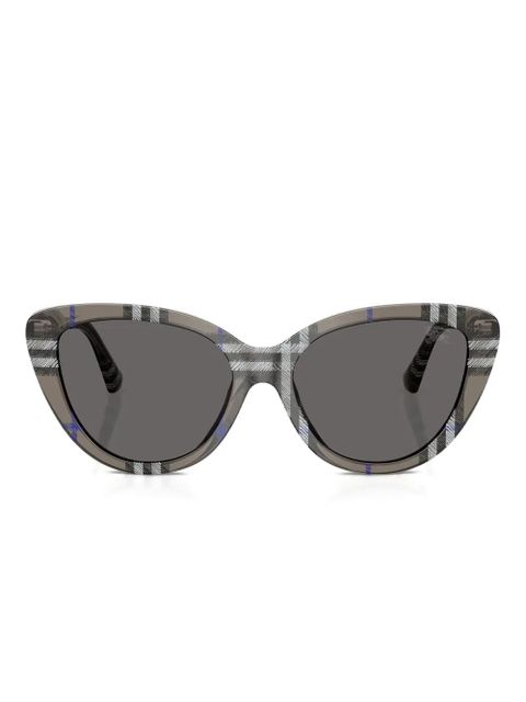 Burberry Eyewear check cat-eye sunglasses - Grey - zdjęcie produktu nr 1