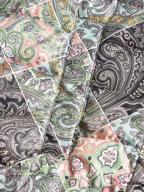 ETRO paisley-print goose-down puffer jacket - Black