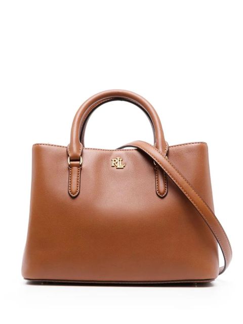 Lauren Ralph Lauren Marcy 26 leather tote bag - Brown - zdjęcie produktu nr 1