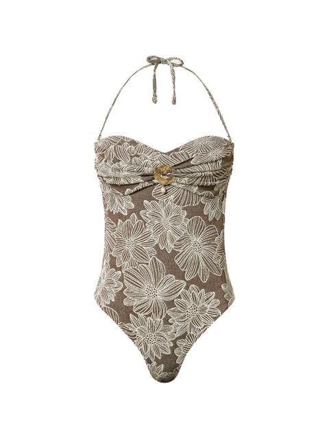TWINSET floral-print swimsuit - Brown - zdjęcie produktu nr 1