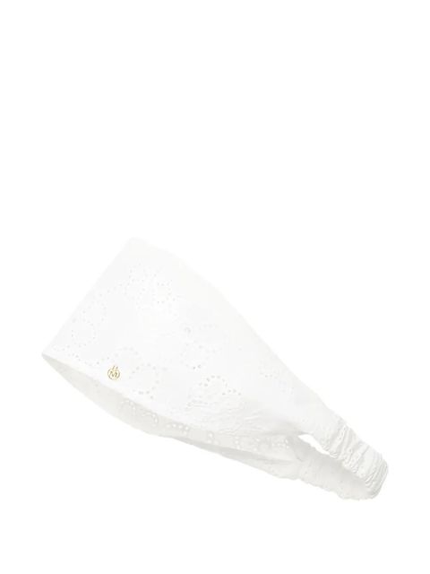 Maison Michel Celeste eyelet headband - White - zdjęcie produktu nr 1