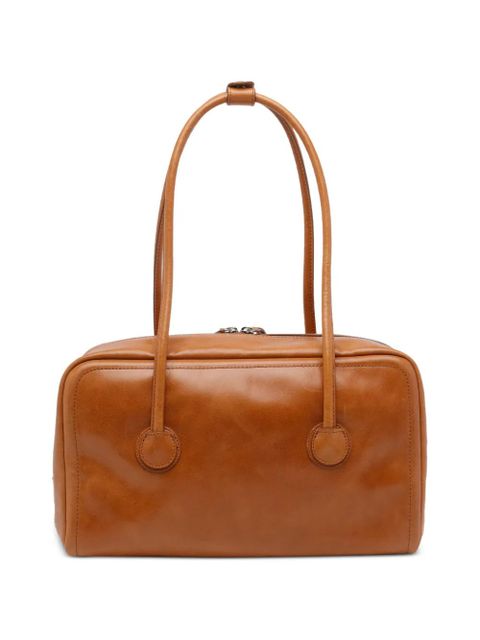 Marge Sherwood soft saddle boston leather shoulder bag - Brown - zdjęcie produktu nr 2