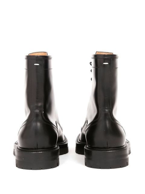 Maison Margiela Tabi split-toe lace-up boots - Black