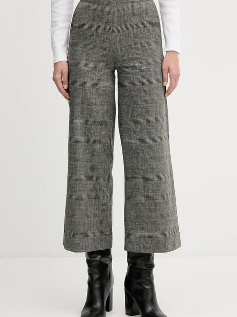 United Colors of Benetton spodnie z domieszką lnu - zdjęcie produktu nr 1