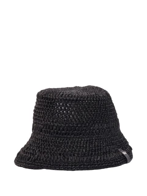 Weekend Max Mara woven sun hat - Black