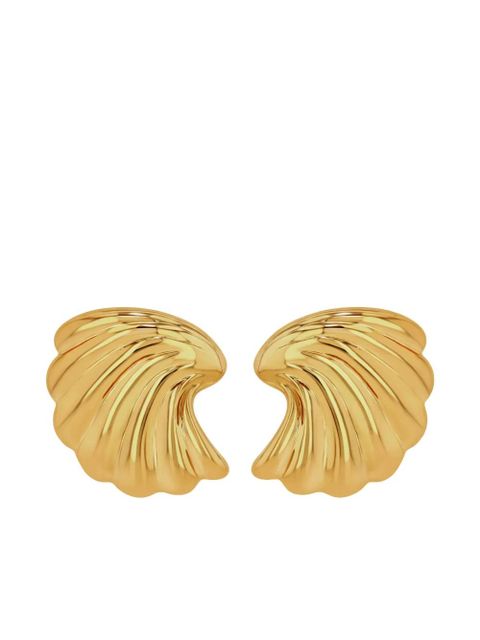 ANINE BING Curved Shell earrings - Gold - zdjęcie produktu nr 1