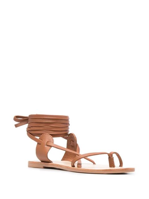 Manebi x Alex Rivière leather sandals - Brown - zdjęcie produktu nr 2