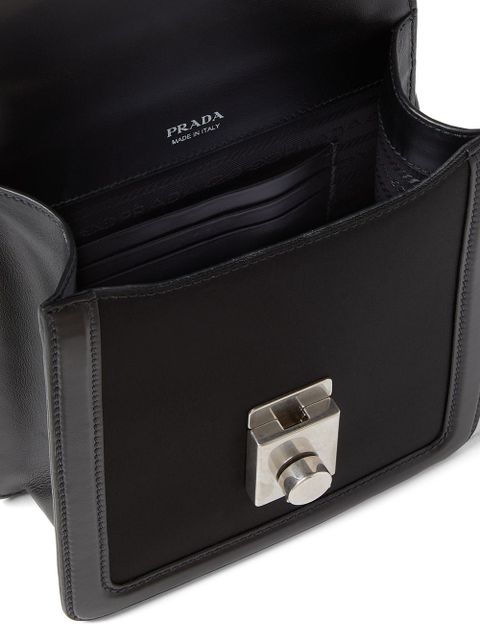 Prada jacquard logo shoulder bag - Black