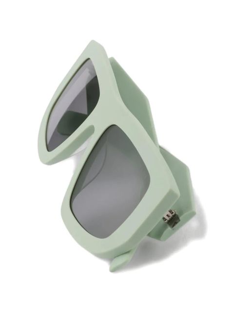 Prada Eyewear sunglasses with triangle logo - Green
