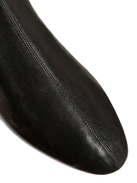 KHAITE Apollo leather boots - Black