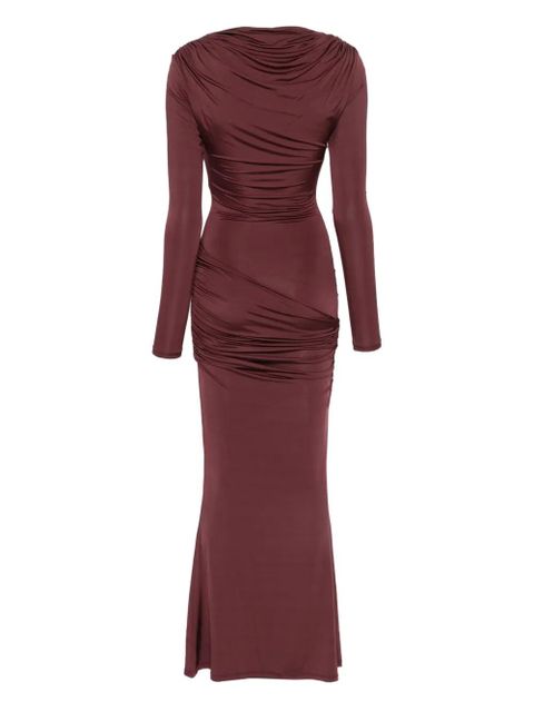 Paris Georgia draped maxi dress - Red - zdjęcie produktu nr 2