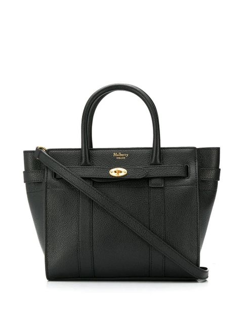 Mulberry mini zipped Bayswater tote - Black - zdjęcie produktu nr 1