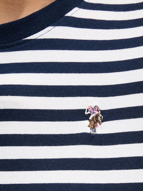 U.S. Polo Assn. t-shirt bawełniany STRIPE CREW NECK