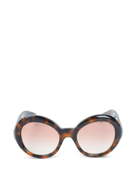 Prada Eyewear tortoiseshell-effect round-frame sunglasses - Brown - zdjęcie produktu nr 1