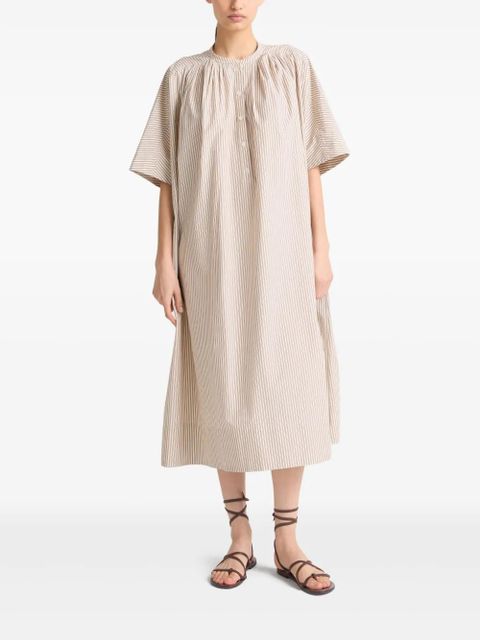 Yves Salomon striped midi dress - Brown - zdjęcie produktu nr 2