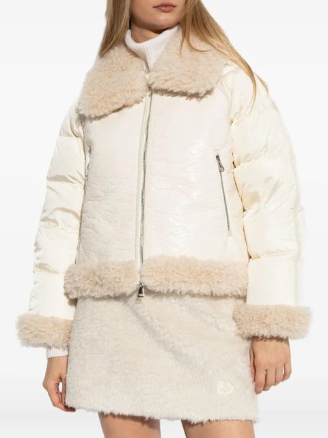 Moncler Rubrouk faux-shearling collar jacket - Neutrals - zdjęcie produktu nr 2