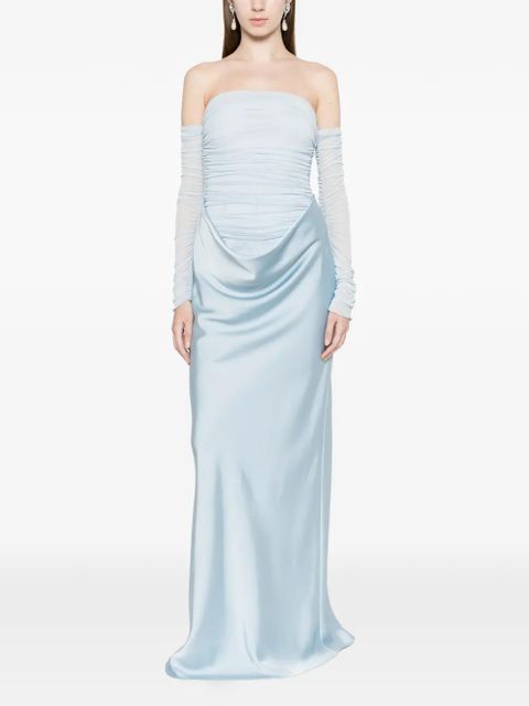 ROTATE BIRGER CHRISTENSEN blue maxi dress - zdjęcie produktu nr 2