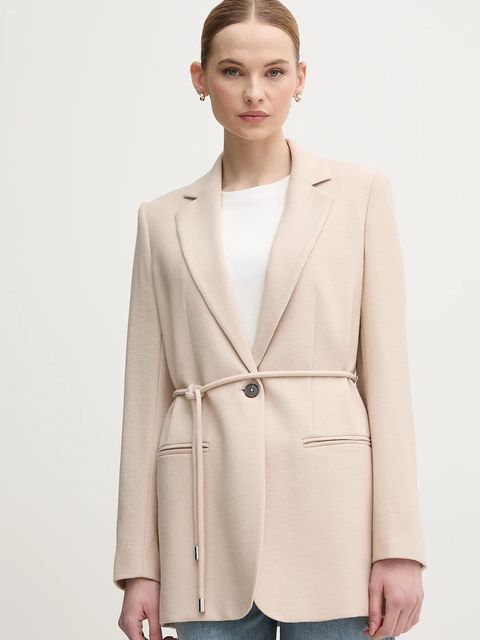 Marc Aurel marynarka kolor beżowy jednorzędowa gładka 3921-2020-93404 - zdjęcie produktu nr 1