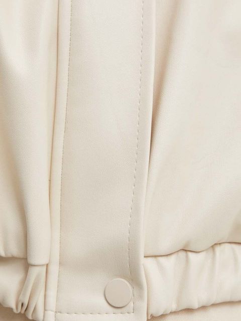 Answear.LAB kamizelka kolor beżowy jednorzędowa