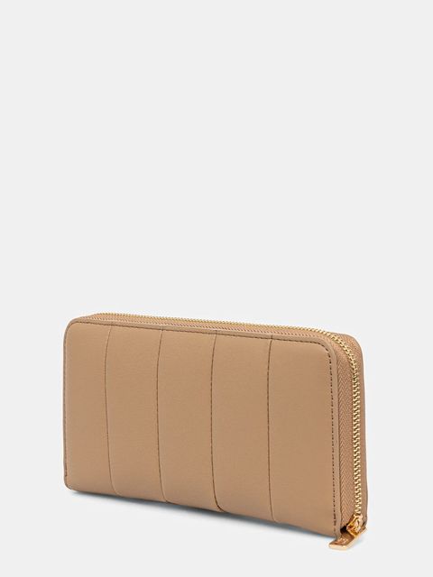 Tommy Hilfiger portfel damski kolor beżowy AW0AW17747